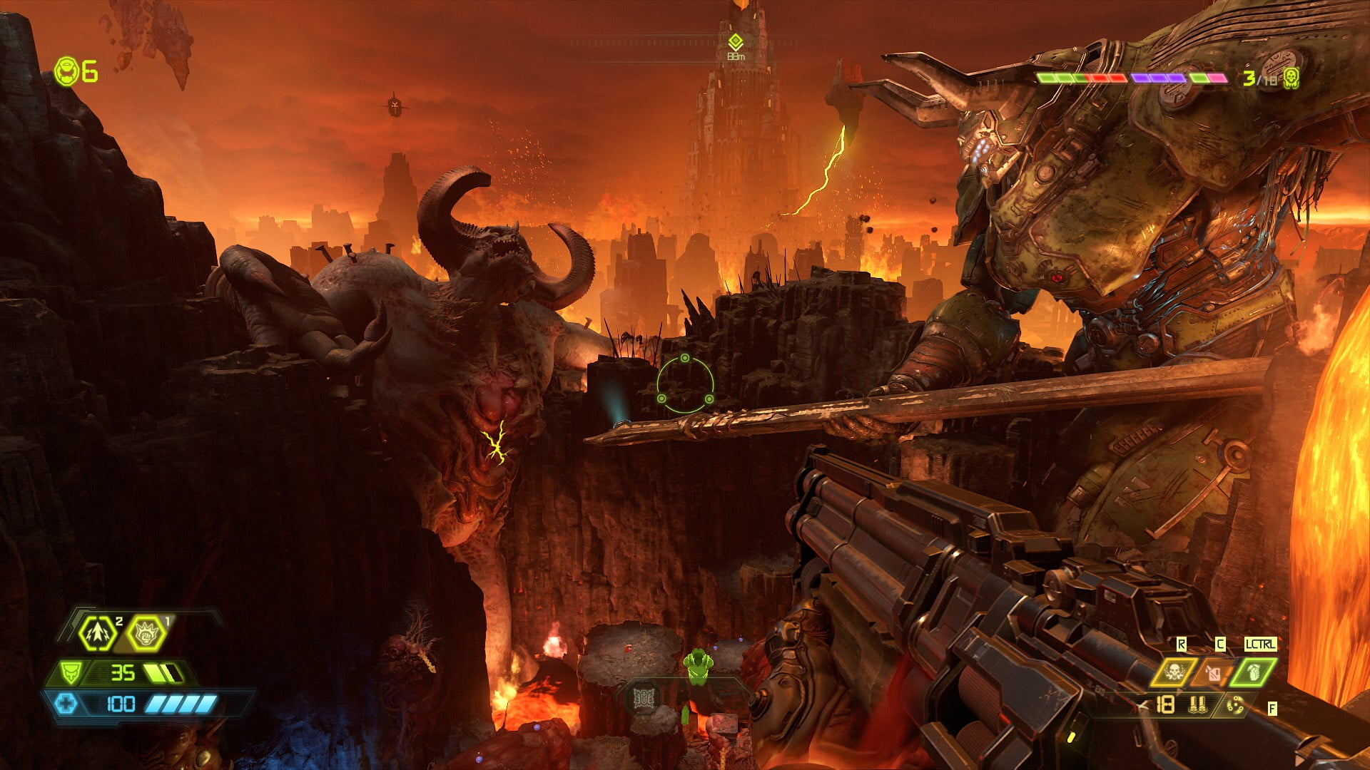 Doom eternal небесный локатор. Doom Eternal ps4 режимы.