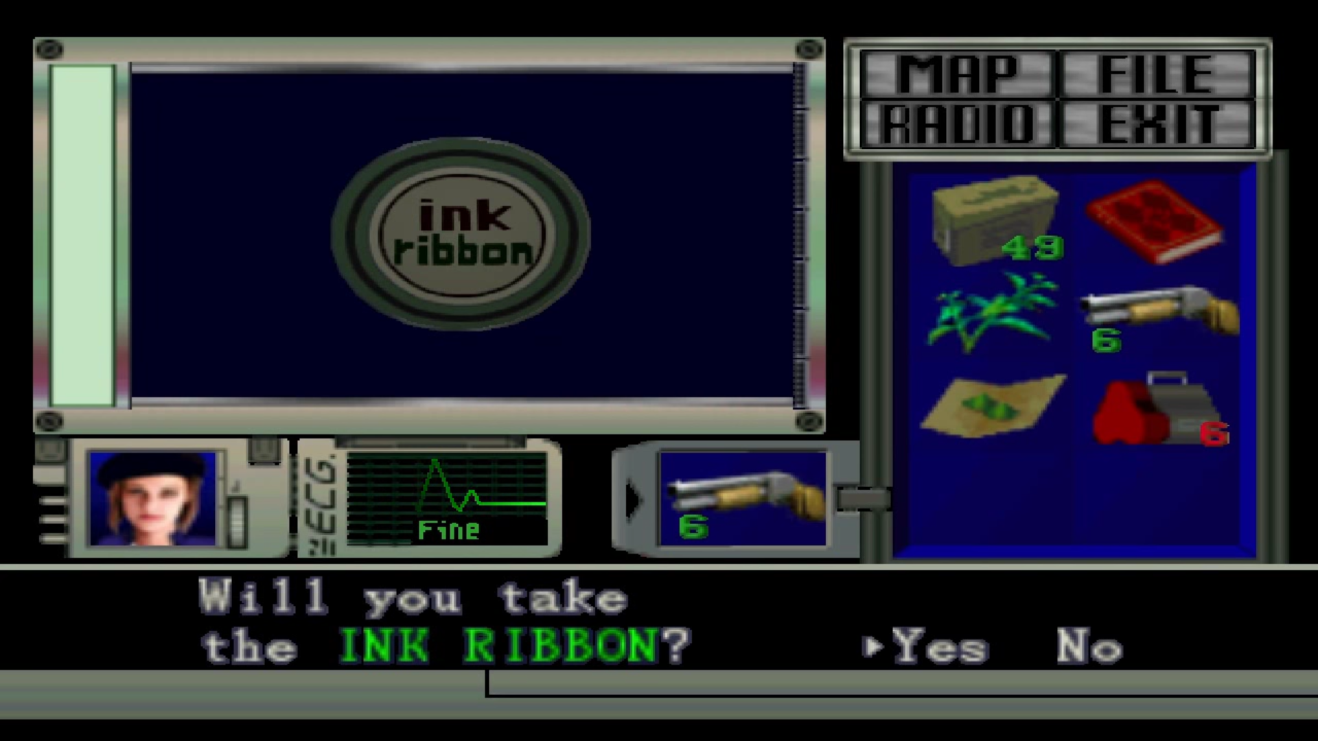 Ink ribbon resident evil что это