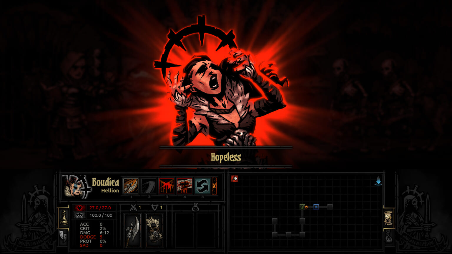 can you remove an affliction darkest dungeon
